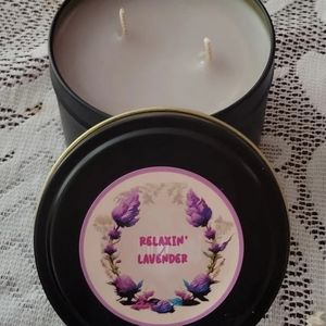 Relaxin' Lavender handmade candle
